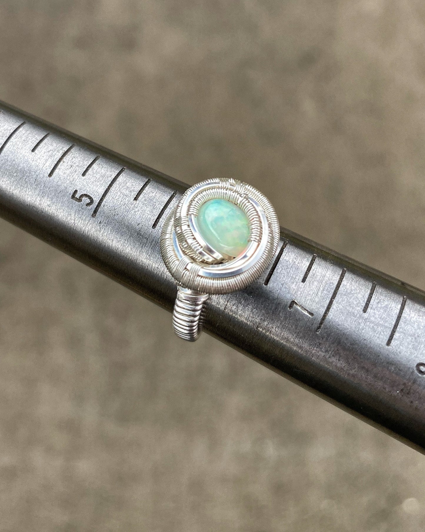 Opal Ring // Welo Opal // Ethiopian Opal // Sexy Jewelry // Festival Jewelry // Sterling Silver // Wire Wrapped // Comfortable // Elegant