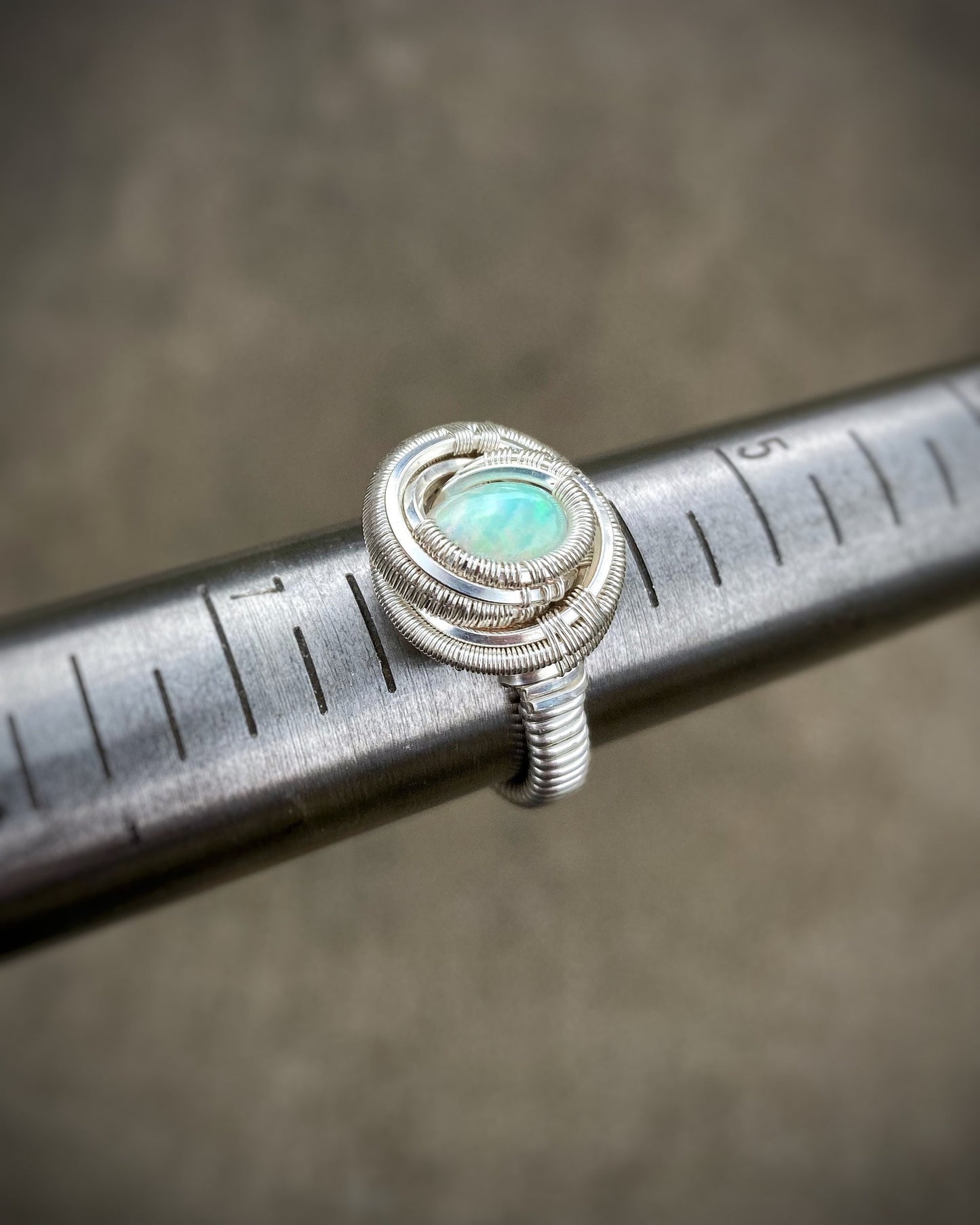 Opal Ring // Welo Opal // Ethiopian Opal // Sexy Jewelry // Festival Jewelry // Sterling Silver // Wire Wrapped // Comfortable // Elegant