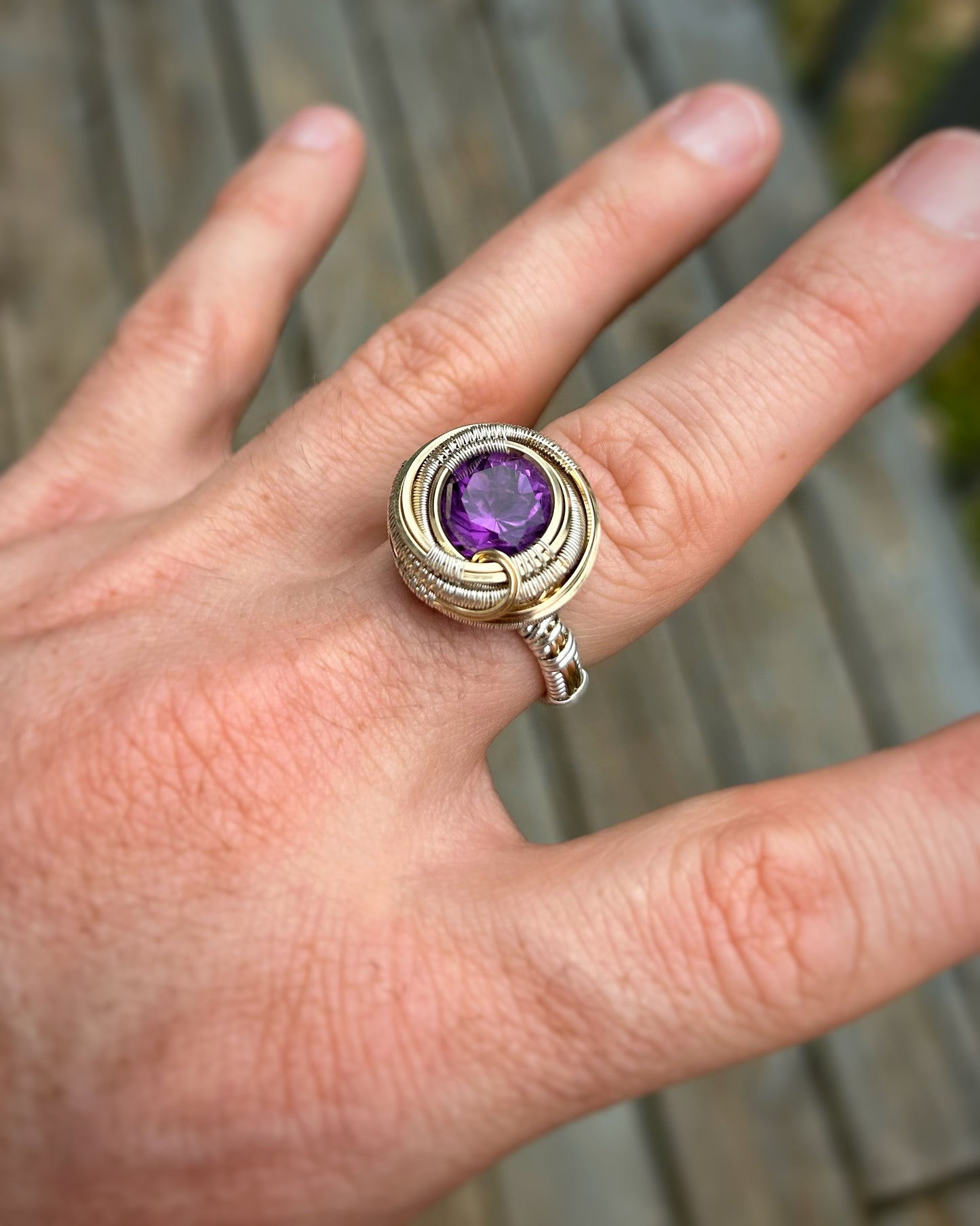 Amethyst Ring Size 9