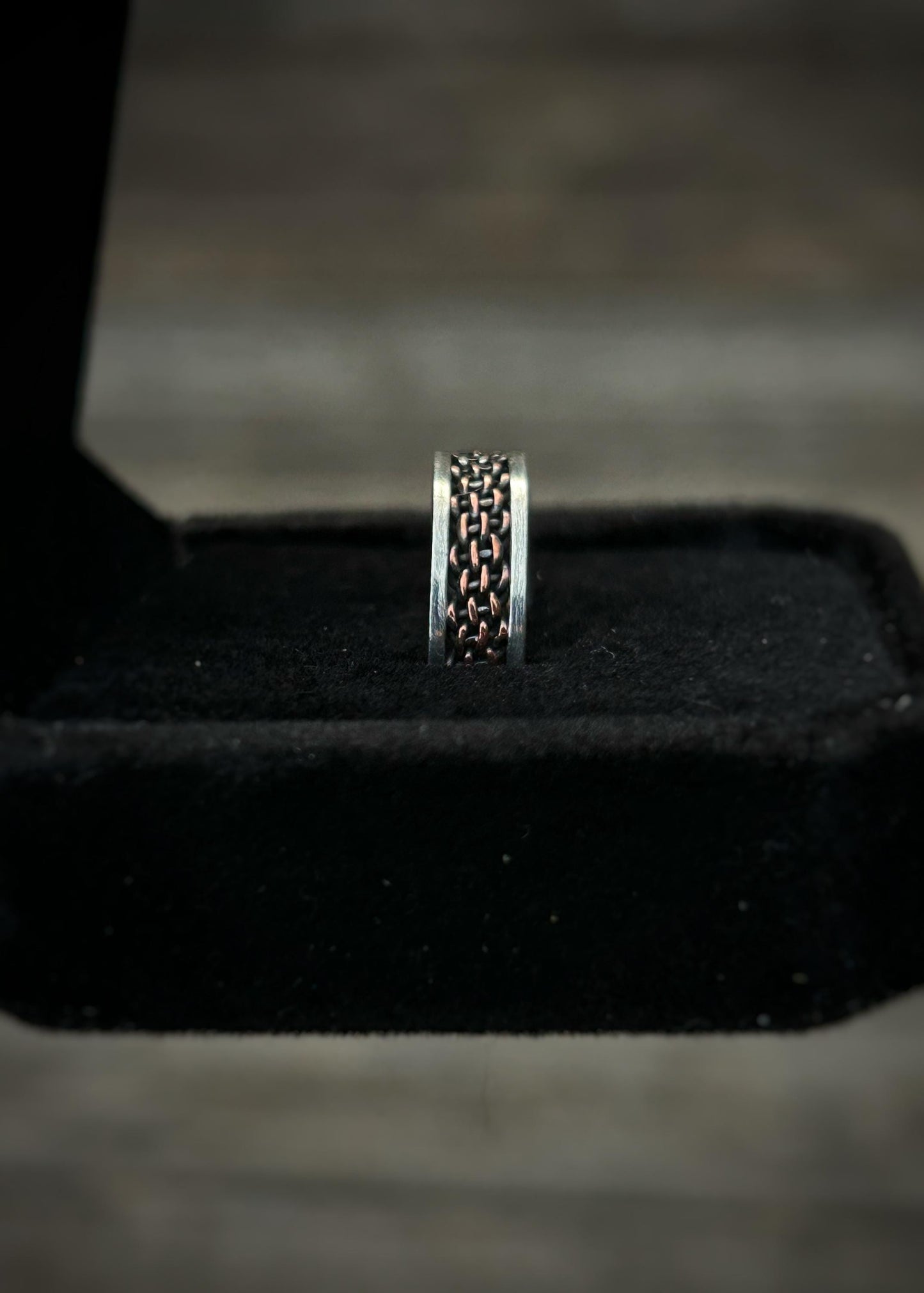 6 strand copper basket weave // Sterling silver and copper // wrapped ring band // braided //handmade ring // mixed metals // comfortable