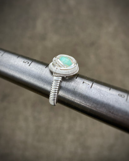 Opal Ring // Welo Opal // Ethiopian Opal // Sexy Jewelry // Festival Jewelry // Sterling Silver // Wire Wrapped // Comfortable // Elegant